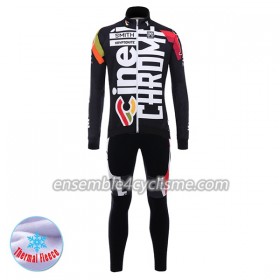 Tenue Maillot M/L + Collant à Bretelles 2017 Cinelli Chrome Hiver Thermal Fleece N001